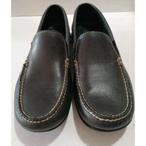 Dexter Comfort Memory Foam Loafers/ Driving Moccasins Mens 9M Navy Blue